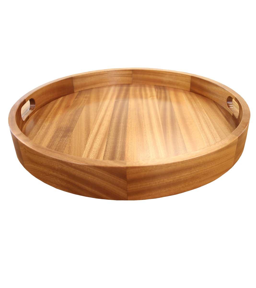 The Grothouse Sapele Wood Serving Tray is Perfect for Indoor and Outdoor Purposes